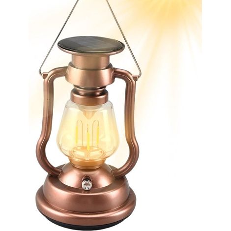 Outdoor Campingbeleuchtung LED Campinglampe, tragbare Kurbellampe mit Akkuladung Wiederaufladbare Campinglampe, wasserdichte Hängezeltlampe für C (1/5)