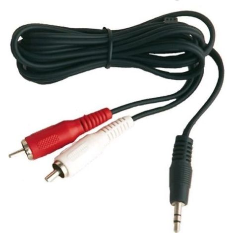 Bardusch - Cable prise Jack 3mm5 vers 2 RCA male 1m5