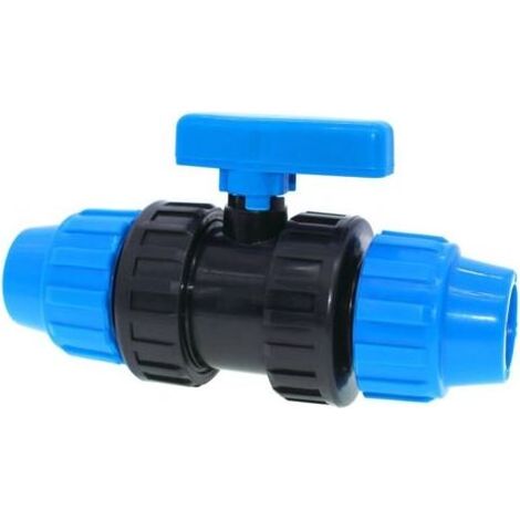 Raccord Tuyau 25mm Raccord pe Plastique Raccords pour Tuyaux en Polyéthylène de 25 mm Raccords de Tuyau D’eau- Bleu (1/5)