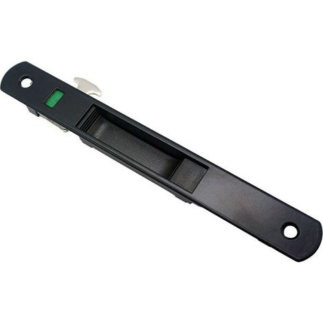 Verrou de porte coulissante - Quincaillerie de verrouillage simple en acier inoxydable pour porte coulissante et fenêtre (noir)