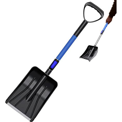 Pelle à Neige pour Accessoires ménagers ergonomiques réglables télescopiques - Pelle à Neige - pour Creuser, Nettoyer Les chemins d'hiver, la Cour, la pelouse, l'extérieur, Le Garage, la (1/5)