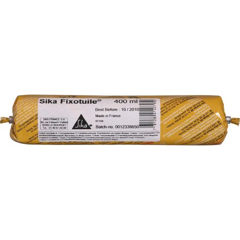 Sika – Mastic de fixation polyuréthane souple pour tuiles – Collage extérieur – Résistant aux intempéries – 300ml