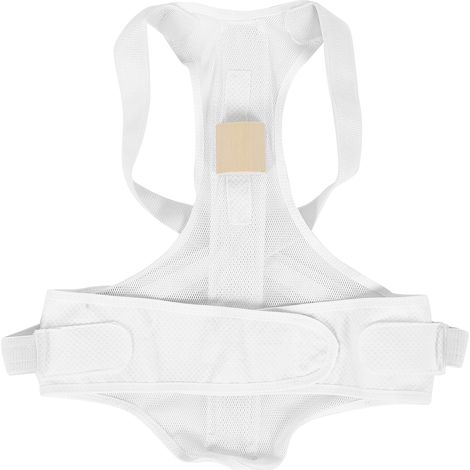 Orthèse dorsale renforcée pour la correction de la colonne vertébrale, creuse, respirante, légère, corrige la cyphose, unisexe, correcteur de posture, taille XL. (1/5)