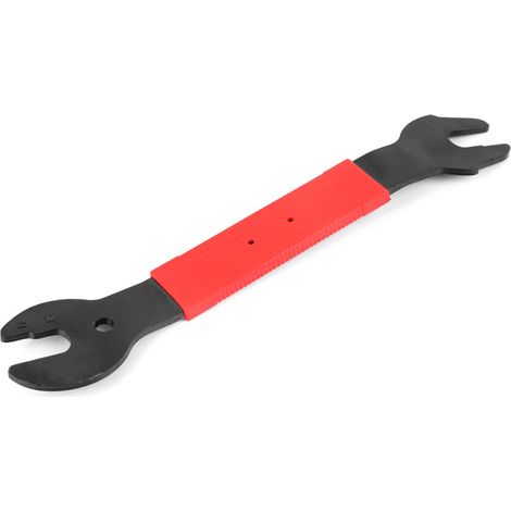 Outil de démontage de pédales de vélo, rouge, 28 x 5 x 0,7 cm, 1 pièce. Outil pour le démontage, l'entretien et la réparation des pédales de vélo. (1/5)