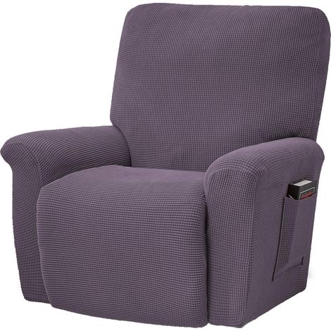 Housse extensible en polaire pour fauteuil, housse complète de chaise, housse extensible pour fauteuil TV (1/5)