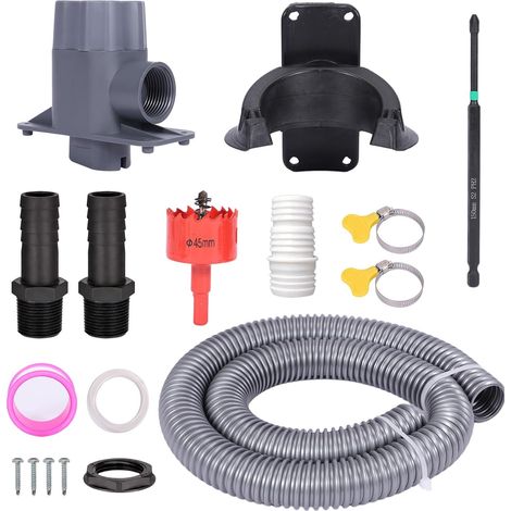 Rainwater Collector, Rain Collector with Hose, Drill, Tank Seal and Mounting Accessories, Dinghy for Barrel, Garden, House and Downhill (1/5)