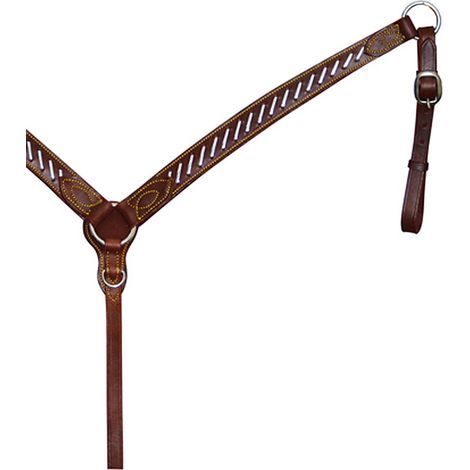 Full, Marrone: Pettorale western silver wire