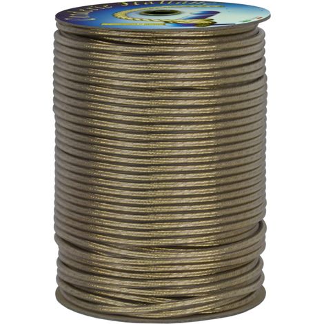 Corderie Italiane 002044499 Cavo Stendibiancheria, Acciaio Ottone, 4 mm, 100 mt, Ottonato