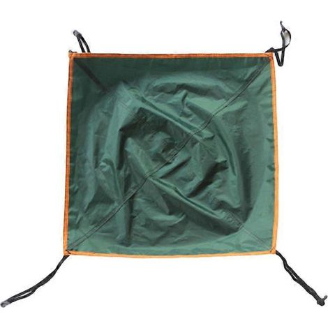Toit de rechange pour tente de camping extérieure avec puits de lumière, protection anti-pluie et aération (vert) (1/4)