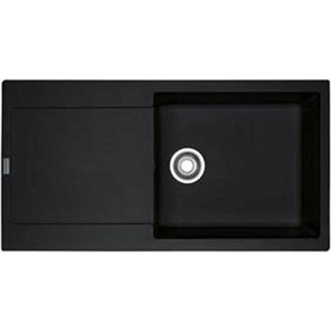 Franke Einbauspüle Maris MRG 611-97 XL Fragranit+ Black Matt, Excenterbedienung (Druckknopf) (1/4)