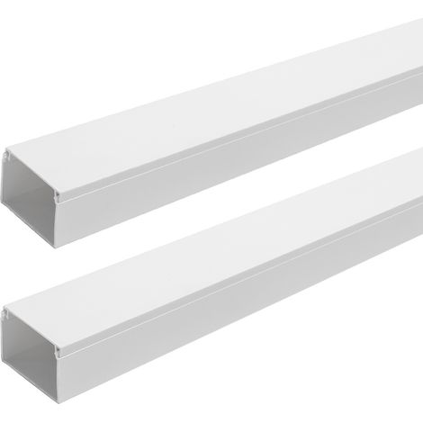 Canalina rigida passacavi 60x40mm 2 metri avvitabile bianca Aigostar (1/3)