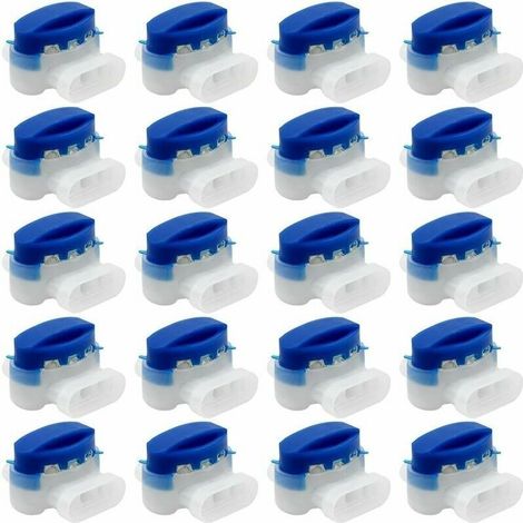 20 Pièces connecteurs de câble, 314 connecteurs de câble remplis de gel résines terminaux, connecteur Étanche raccords de câbles pour jardin extérieur robot voiture Tondeuse