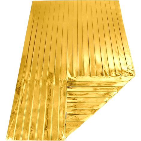 Couverture de Survie Équipement de Survie 220x140 cm Couverture Thermique pour Temps Froid Camping Randonnée Pêche (1/5)