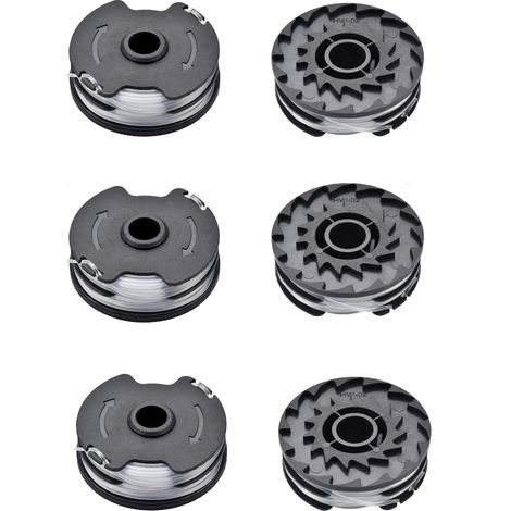 Fadenspule für Parkside PRTA 20-Li A1 / B2 / C3 Ersatzfadenspulen für LIDL Akku-Freischneider Parkside PRTA 20-Li A1 / B2 / C3, PRT 300 A1, PRT 550 A1 / A3 (6 Stück)
