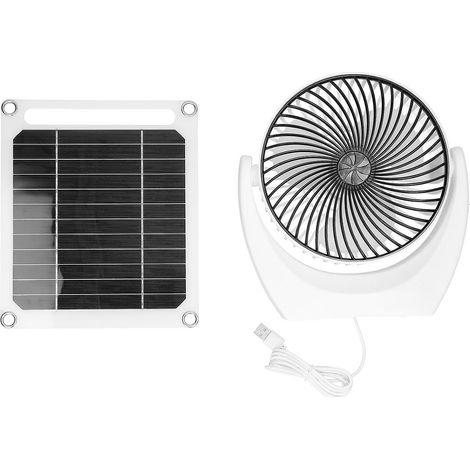 Tragbares 6-W-Solarventilator-Set mit Solarpanel, monokristallinem Silizium-Solarpanel und Multifunktions-Solarpanel