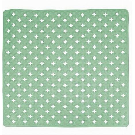 Tappeto Tappetino Verde Antiscivolo Per Vasca Da Bagno Doccia 52 X 52 Cm 79758 (1/2)