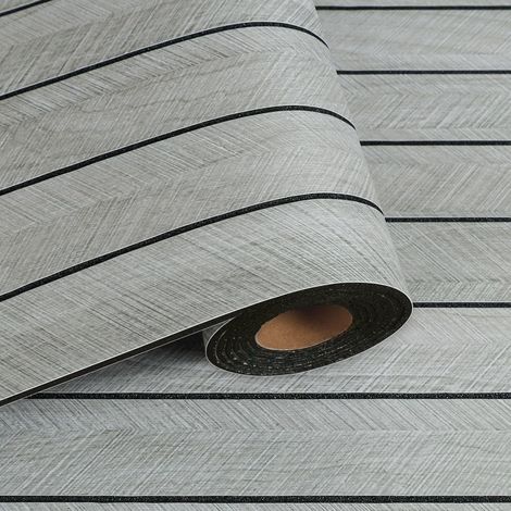 Papiers Peints Panneaux en Bois 3D Gris 42.8cmx200cm Panneaux Muraux Autocollants en Mousse 3D Panneau Mural Decoratif Salon Mur TV Revetement Murals Adhesif Tasseau Bois Chambre Couloir (1/5)