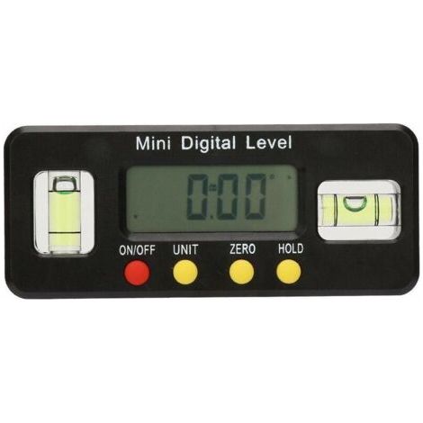 Ciel-Traceur numérique d'angles, 0 360 °, mini niveau de torpille et inclinomètre numérique, jauge d'angle électronique, 100 mm, avec bulle d'air pour mesure horizontale verticale (100 mm) (1/5)