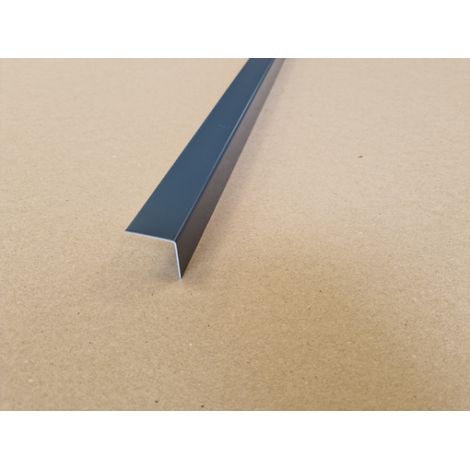 Lot 5 Cornières d'angle Alu Gris Anthracite RAL 7016 SAT - Couleur Extérieur - Longueur 150cm (4.5cm x 4.5cm) de 1mm