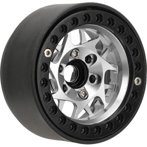 Universelle 1,9-Zoll-Aluminiumfelgen für RC-Crawler SCX10 und SCX10 II (silber) (1/5)