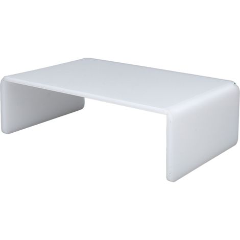 Erhöhtes Acrylregal für Büros, glatte Kanten, leicht zu reinigen, Computermonitorständer, auch für zahnärztliche Zwecke geeignet. (1/5)