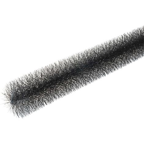 Brosse pour gouttières anti-feuilles en PVC noir – 120cm x 12cm – Protection contre obstructions – Installation sans outils – Protektor