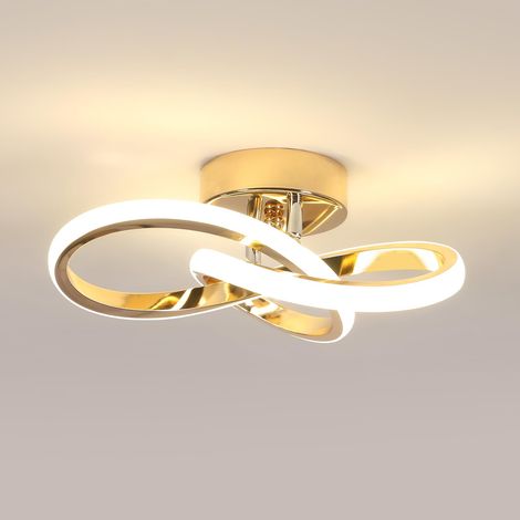 Plafonnier LED Doré, 4500K Lampe de Plafond Moderne 22W 2500LM (1/5)