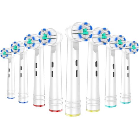 Replacement Brush Heads for Oral B, 8 Packs of Electric Toothbrush Heads for Sensitive Clean-style2 (1/5)
