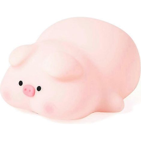 Veilleuse Cochon, Lampe Cochon Mignonne en Silicone, Veilleuse à 3 Niveaux d'Intensité Réglable, Veilleuse de 30 Minutes pour Chambre (1/5)