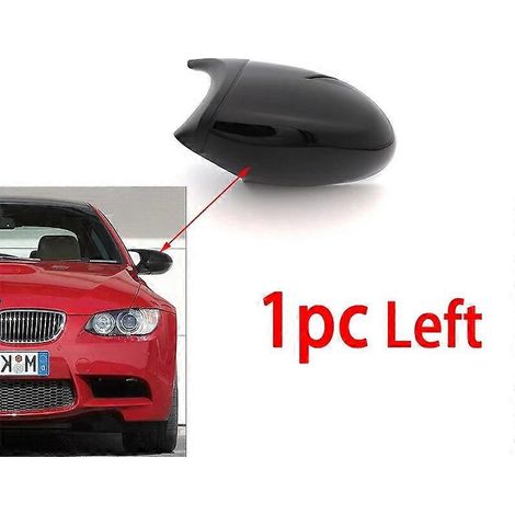 Außenspiegelkappen in Carbonfaser-Optik, schwarz, für BMW 1er und 3er E92, E93, E90, E91, M3-Style, E81, E82, E87, E88 – 1 Stück, links (vor Facelift)