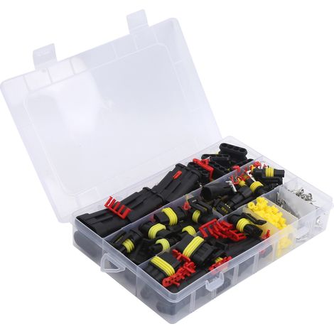 Kit de 352 connecteurs étanches pour applications électriques automobiles et industrielles (1/5)