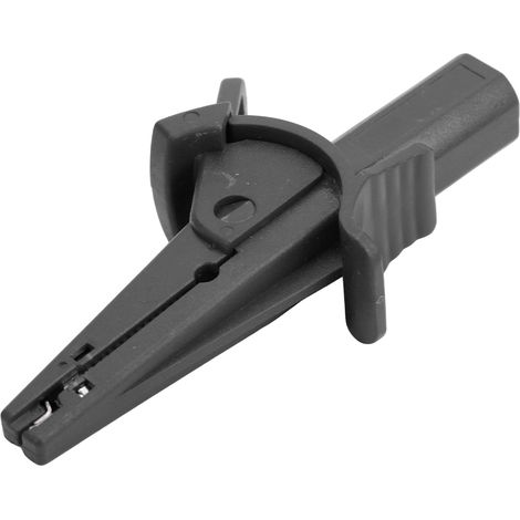 Pince de test isolée, ouverture 20 mm, clip de mesure avec douille banane 4 mm, pour camions, voitures et projets électriques, noir (1/5)