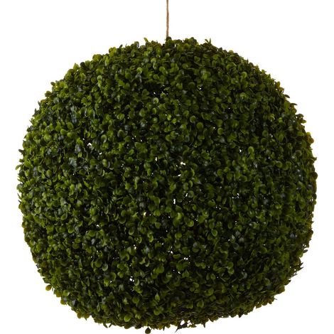 Boule de Buis Artificiel Suspendue Plante Artificielle Extérieur et Intérieur Vert Ø 45 cm - PANGIVO (1/4)