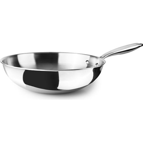 Wok triply natural (inox/alum/inox) ø20 cm