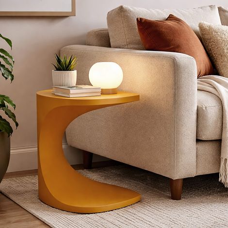Mesa de Centro Bagan, Para Interior/Exterior, Forma Cuadrada, Color Naranja, 44x54x44h cm Naranja (1/5)