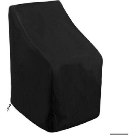Housse Protection Chaise Jardin - 75x75x120 Cm - Imperméable Tissu Oxford 210D - Noir - 1 Pièce (1/4)