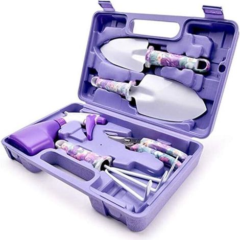 [NEVER USED] 5-in-1 Garden Tools Set with Rust-Resistant Coating: Shovel, Scissors, Harrow, Water Sprayer for Transplanting Flowers and Vegetables, Loosening Soil, and Weeding