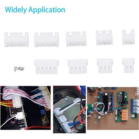 230 pièces Kit de connecteurs JST Coque en plastique Contact en laiton 2P 3P 4P 5P XH2.54mm Kit de connecteur de boîtier mâle femelle, (1/3)