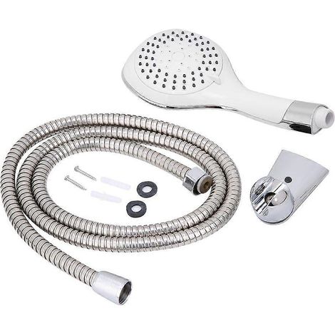 Ensemble de robinetterie de douche murale G1/2'' avec douchette et flexible (1/5)