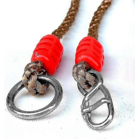 Kit de sangles de suspension résistantes pour balançoire d'arbre, anneau de sangle, crochets de balançoire d'extérieur réglables en corde Jiujiuso (1/5)