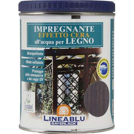 IMPREGNANTE CEROSO ACQUA LINEABLU SAYERLACK - HI2213 NOCE SCURO ML 750 - 1 pezzo (1/6)