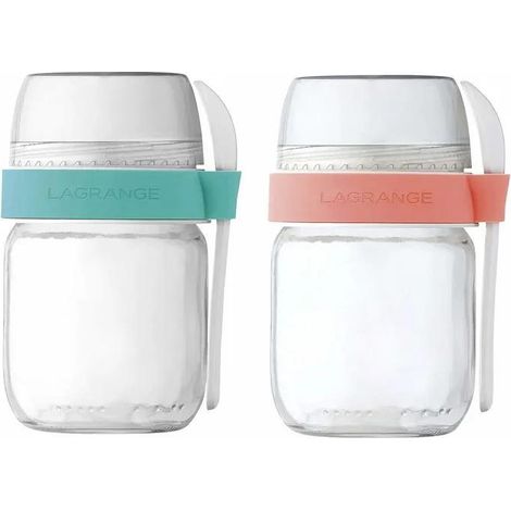 Lot de 2 pots en verre pour yaourtière - Lagrange - 440402 (1/3)
