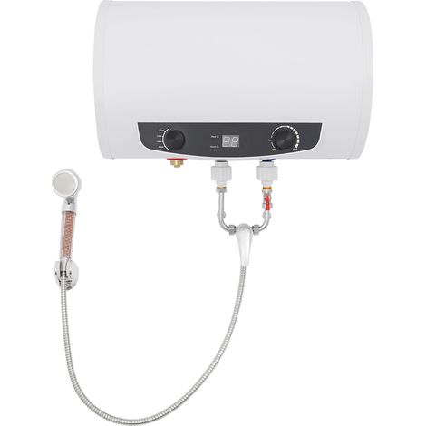 【Chauffage et ventilation】35L Chauffe-eau à eau chaude - Économie d'énergie - 2000 W - Montage mural - Avec indicateur de température LED - Pour salle de bain, salon de coiffure - Smart (1/5)