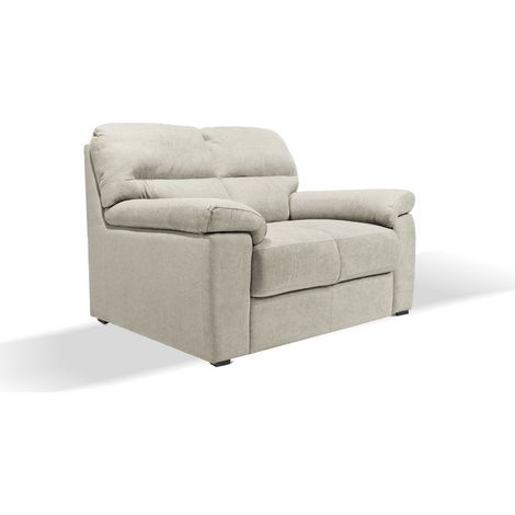 Divano Alenda 2 posti fisso con piedini quadrati colore beige (1/5)