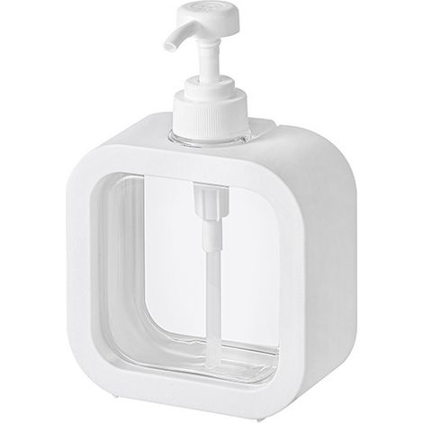 Seifenspender, nachfüllbarer Seifenspender für Küche und Badezimmer, Seifenspender mit Etikett, 300 ml