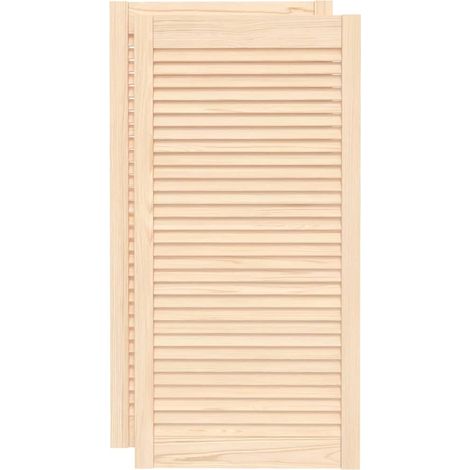 Maison Exclusive - Ante con Design a Lamelle 2 pz 99,3x49,4 cm in Legno di Pino