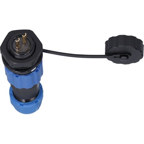 Luftfahrt-Steckerbuchse, sicher, zuverlässig, oxidationsbeständig, langlebig, kompakter Stecker für programmgesteuerte Maschinen, 2-polig (380 V, 10 A) (1/5)
