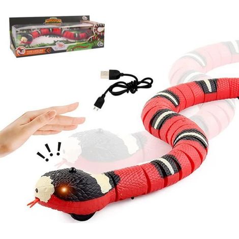 Jouet Serpent - Rechargeable USB - Capteur Intelligent Pour Mouvement De Glissement Et Langue - Jouet Pour Chat - 1 Pièce (1/4)