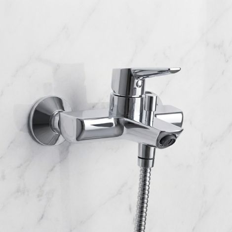 Miscelatore esterno con deviatore per vasca Solid S