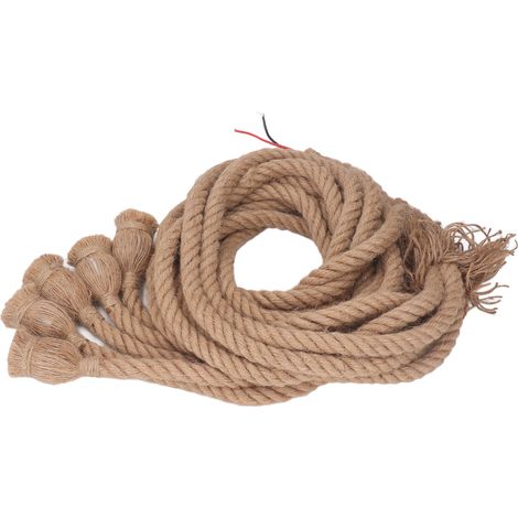 Lot 5 cordons de suspension rétro en corde de chanvre douilles E27 E26 pour bars cafés restaurants maisons 2 m 100-240V (1/5)
